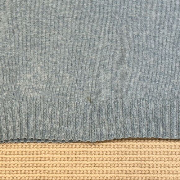 Bills Khaki Blue 3/4 Zip Up Cotton Sweater - Picture 3 of 9